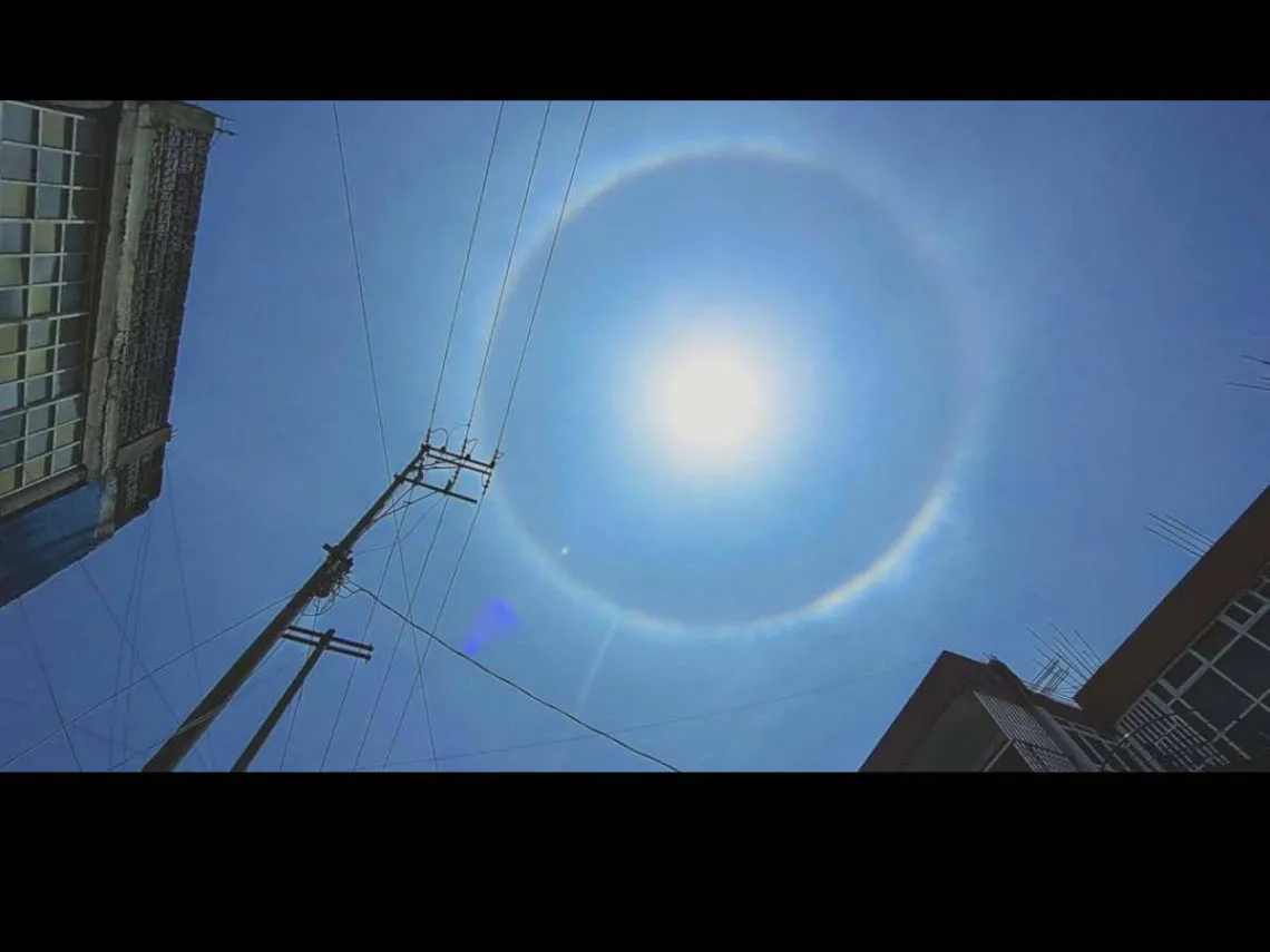 Halo Solar ilumina el cielo del EDOMEX y CDMX