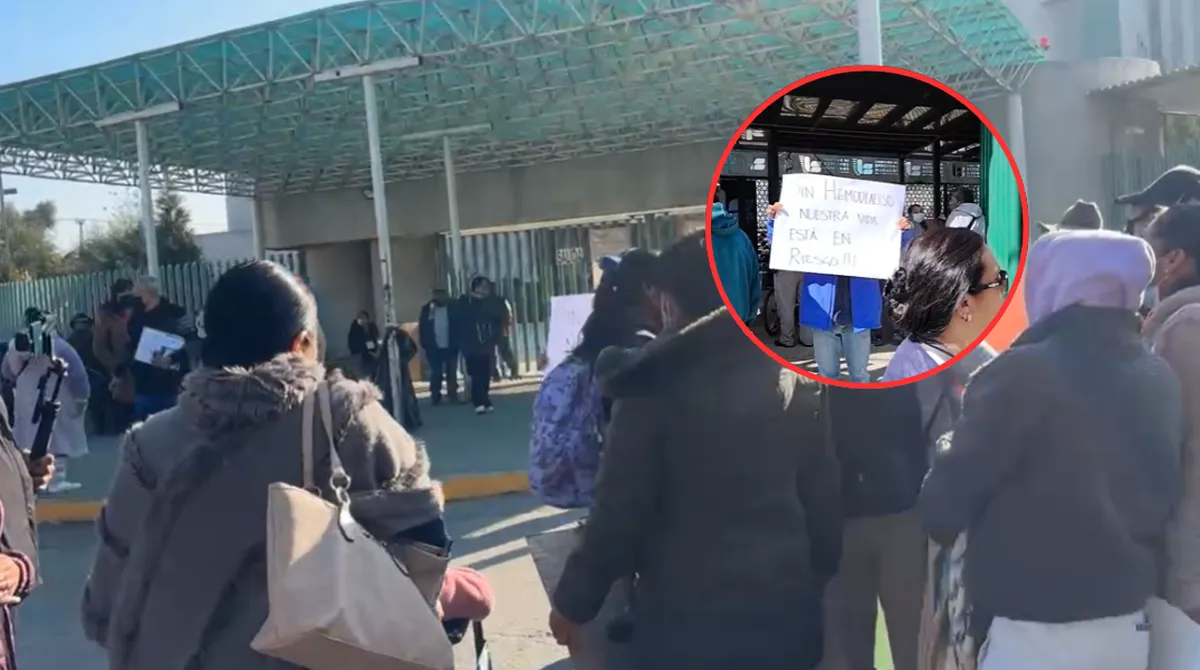 Crisis en Toluca: Pacientes renales marchan a Palacio de Gobierno por falta de hemodiálisis