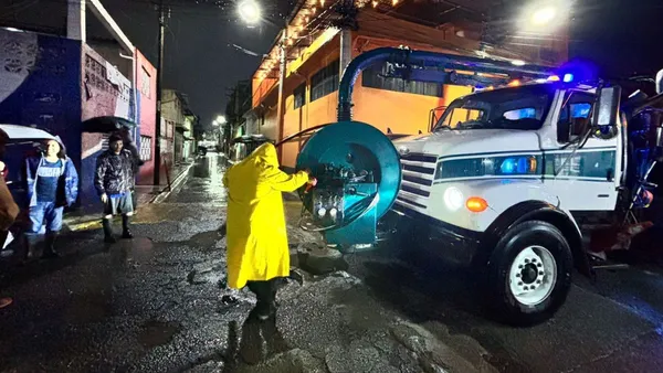 Ecatepec: Aplican Operativo Tormenta tras intensa lluvia
