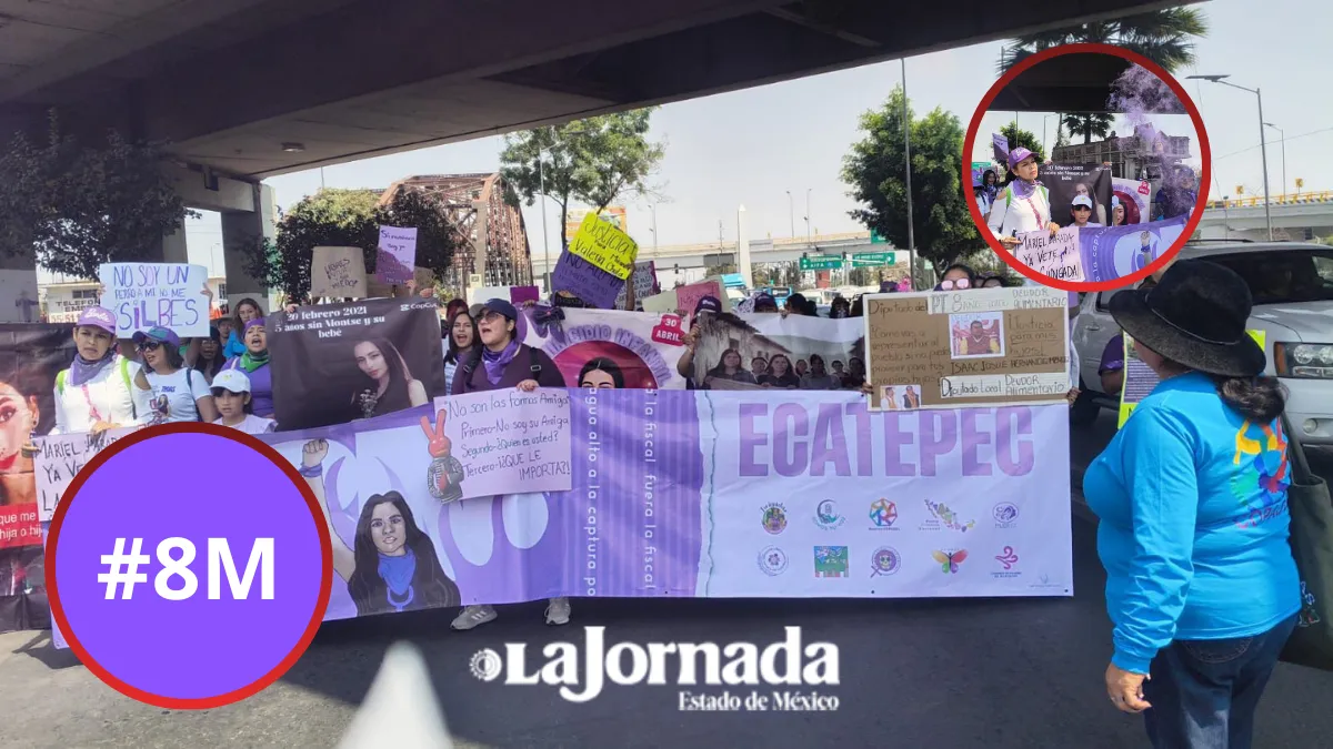 Marcha del 8M inicia en Ecatepec desde Puente de Fierro