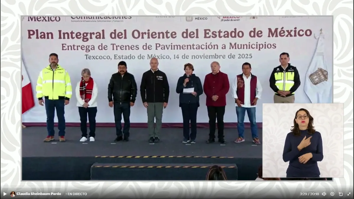 Edomex tiene nuevos trenes de pavimentación