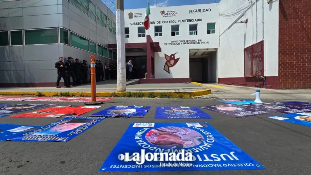 Edomex: Colectivo “No más presos inocentes” se manifiestan en la Subsecretaria de Control Penitenciario