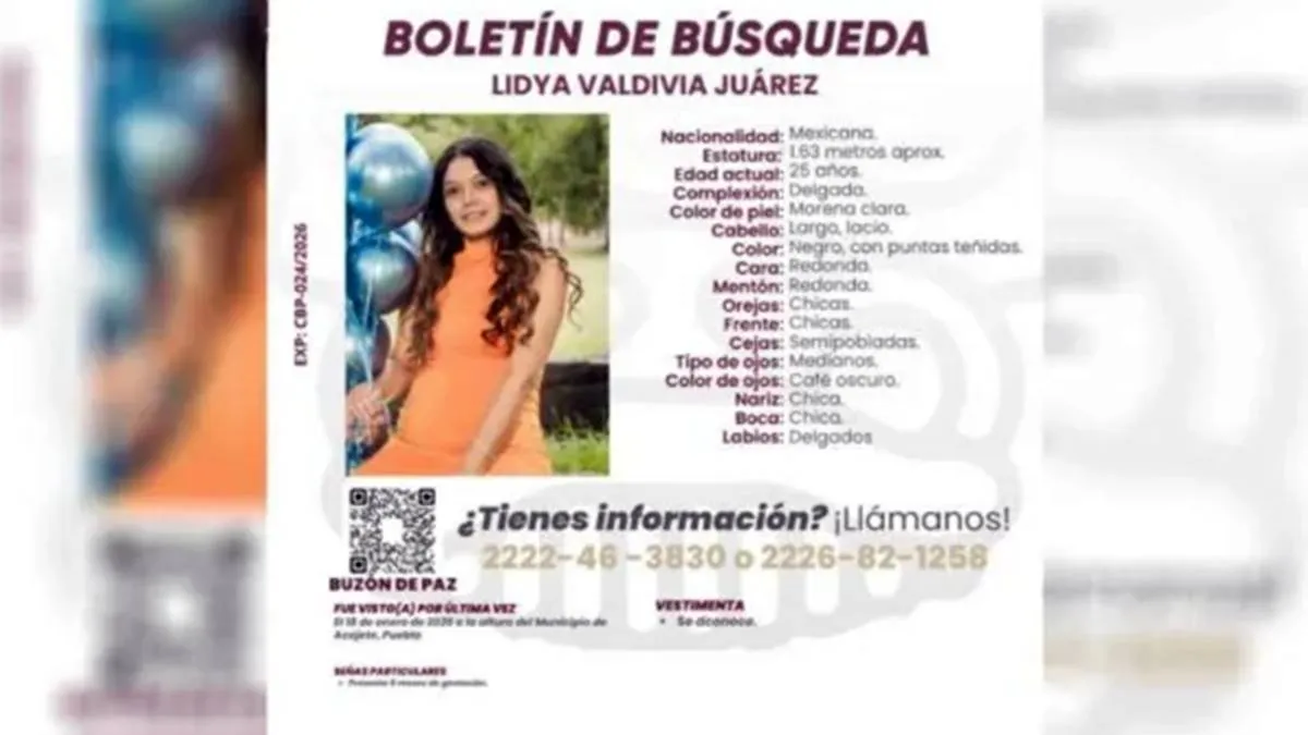 Sin indicios de embarazo localizan a Lidya Valdivia en Tepetlixpa, Edomex