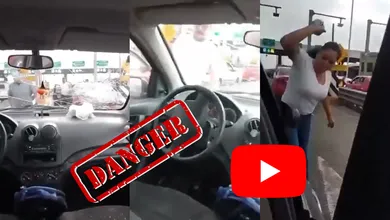 Niños aterrorizados presenciaron cómo golpean carro de familia en la autopista México-Pachuca.