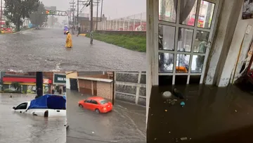 Lluvias inundan La Paz y dejan autos y personas varadas
