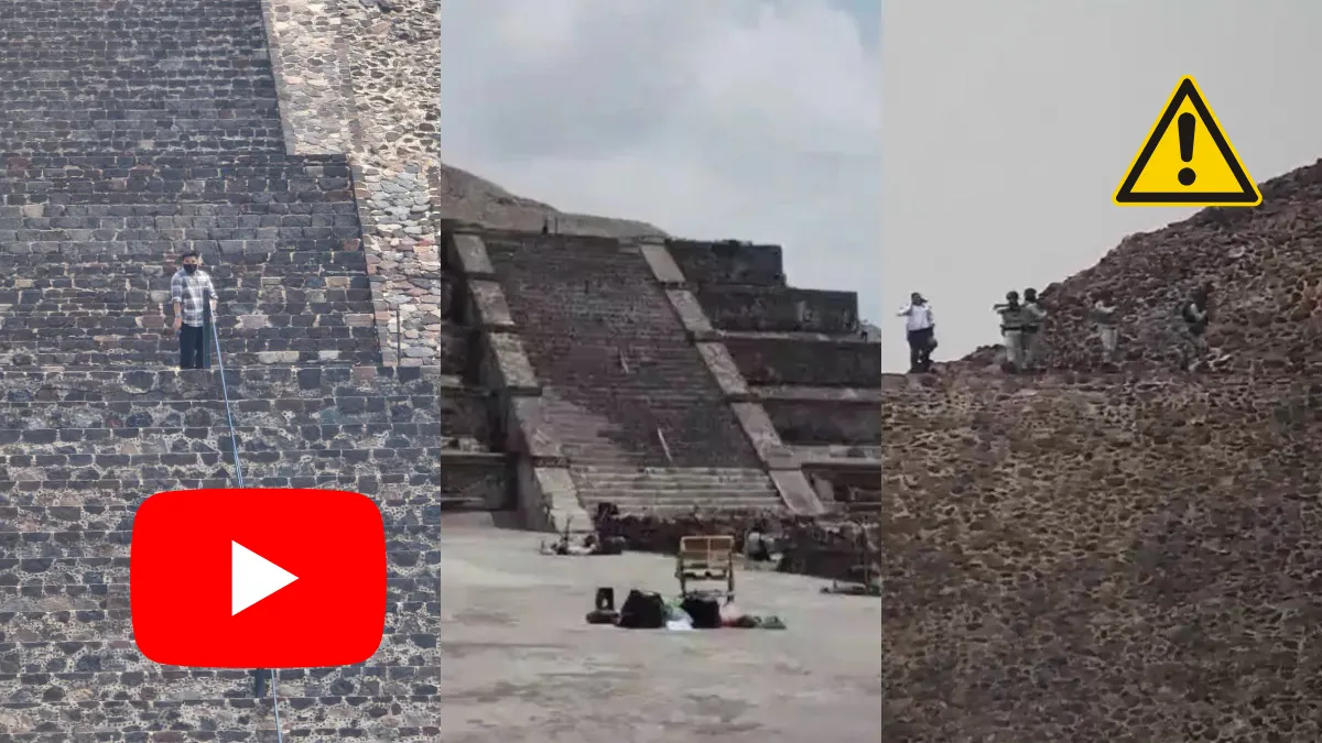 Una balacera en Teotihuacán dejó al menos dos muertos y varios heridos; un video muestra al agresor disparando en la Pirámide de la Luna.