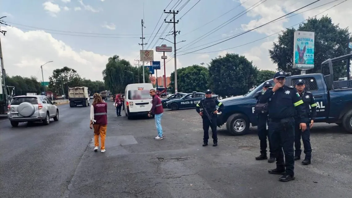 Izcalli: Realizan operativo en el transporte público en la México – Querétaro