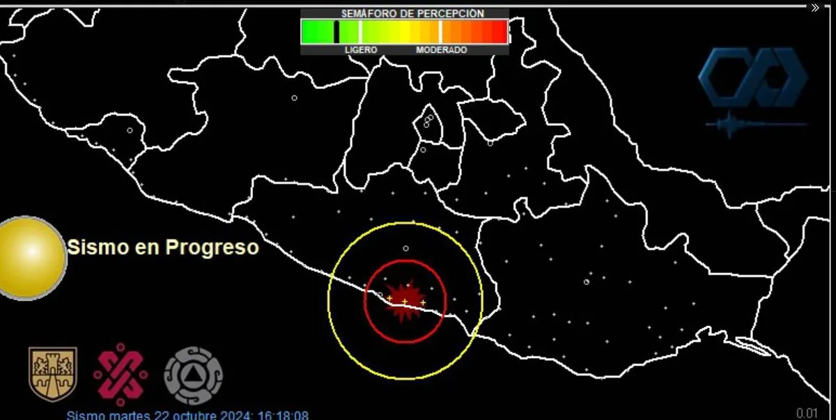 SASMEX detecta sismo en la Costa de Guerrero; no ameritó activación de alerta sísmica