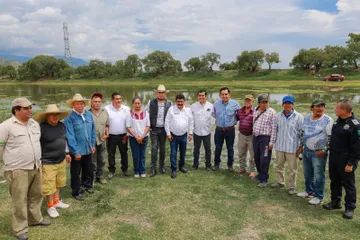 Gobierno de Texcoco y SECAMPO sembraron un millón de alevines de mojarra en Pentecostés