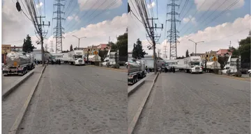 Se registra un bloqueo parcial en la entrada de la autopista Tepotzotlán