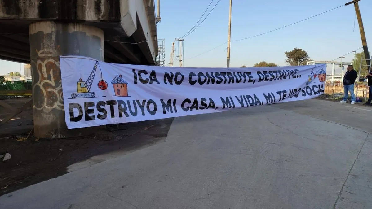 Vecinos exigen reparación de daños por obras del Macrolibramiento Mexiquense