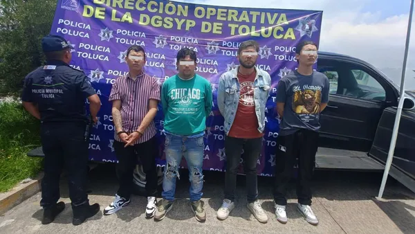 Toluca: Desmantelan célula colombiana de extorsión