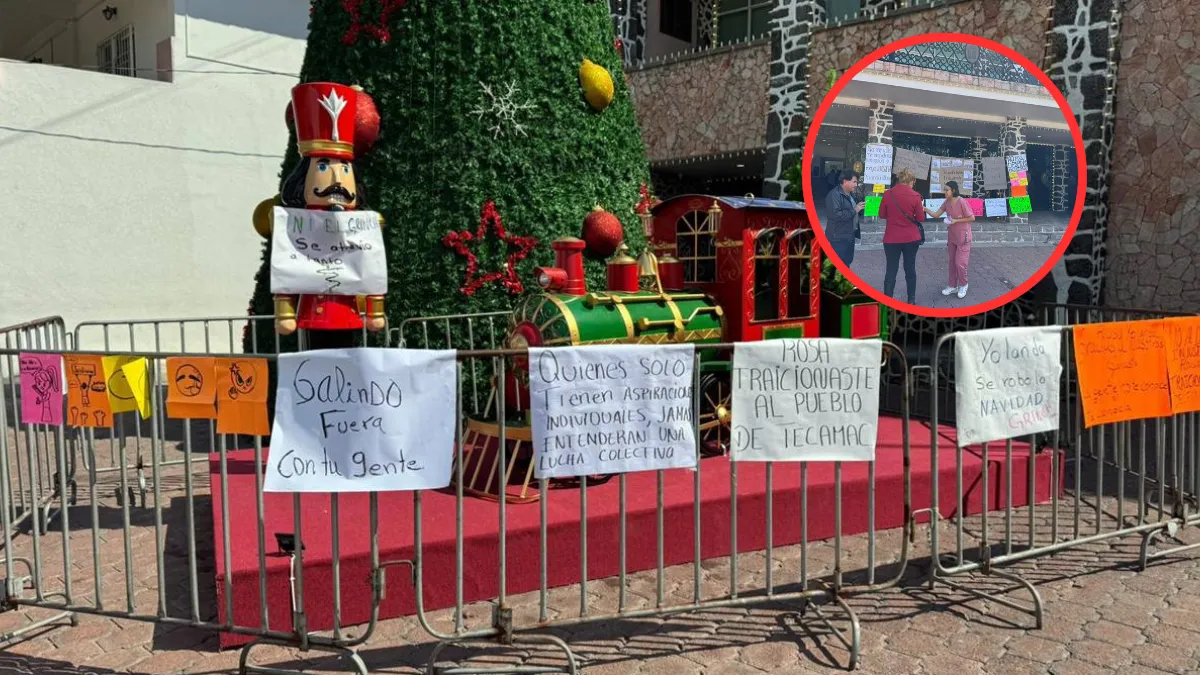 Plantón por presuntos despidos injustificados en Tecámac