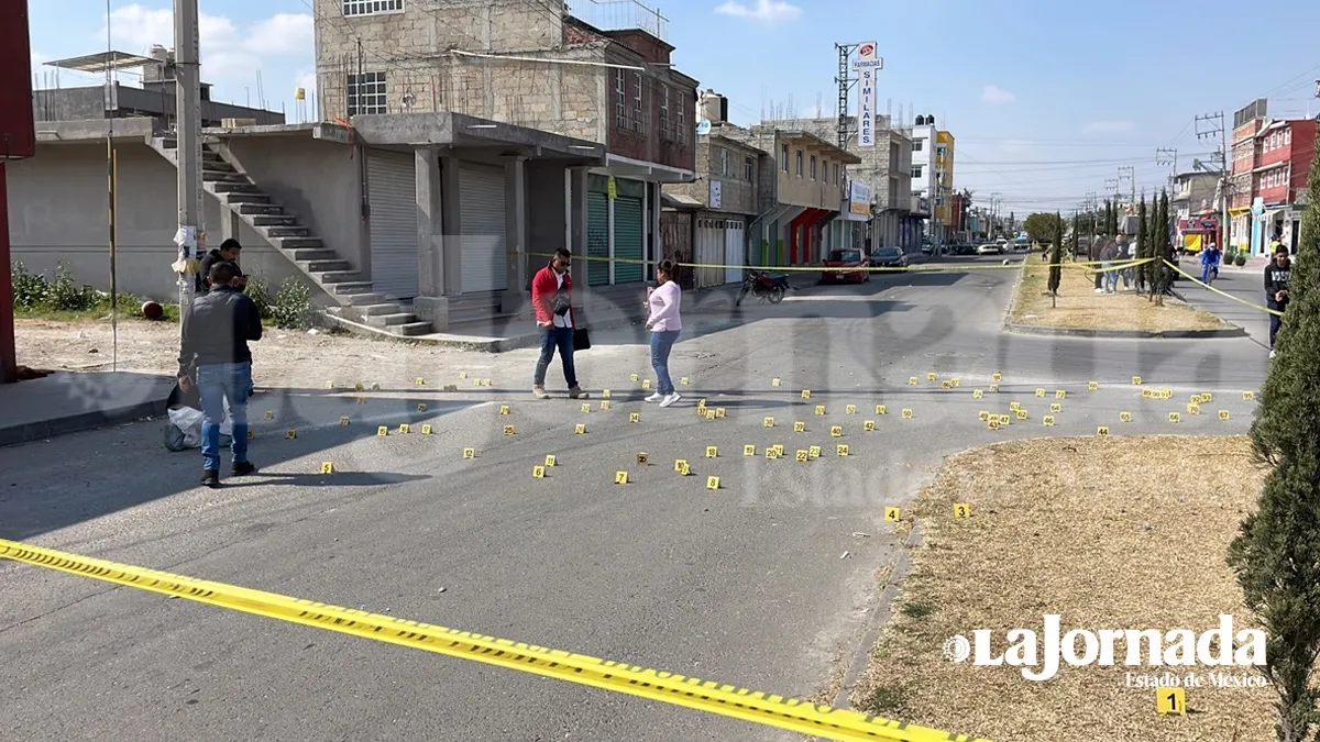 (VIDEO) Balacera en Lerma deja al menos dos personas lesionadas