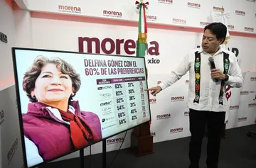 Mario Delgado reafirma ventaja de Delfina Gómez