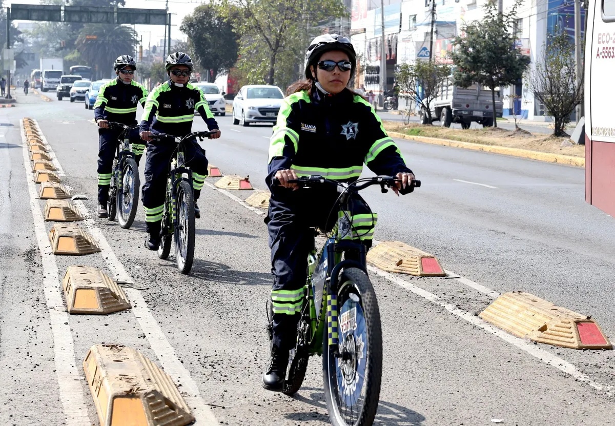 Toluca pone en marcha vigilancia ciclista para proteger a quienes usan la bicicleta