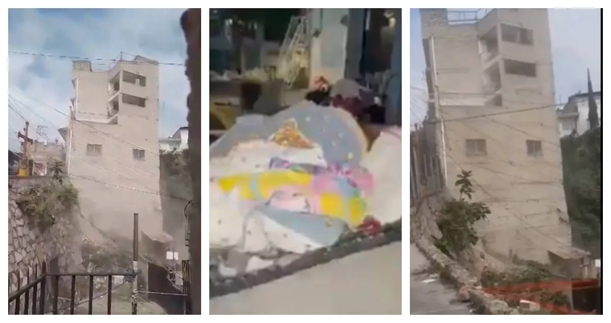 Impactan VIDEOS de edificio que está a punto de colapsar en Naucalpan ...