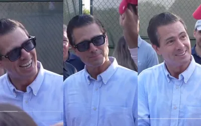 Enrique Peña Nieto fue captado en Punta Cana participando en un truco de magia.