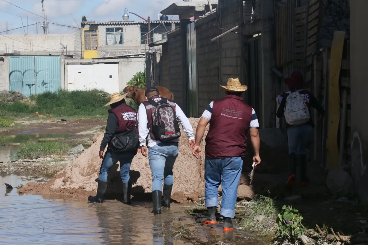 Acolman afectaciones por lluvias