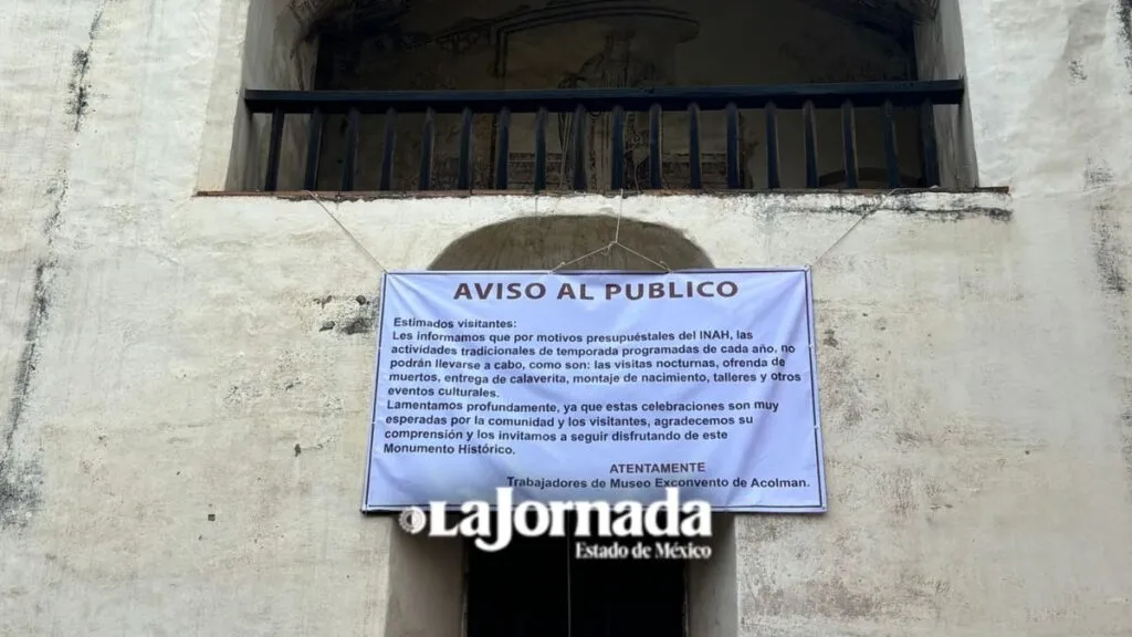Ex convento de Acolman suspende ofrenda y calaverita este año