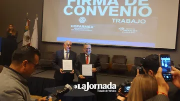 Secretaría del Trabajo y Coparmex firman convenio en apoyo a empresas