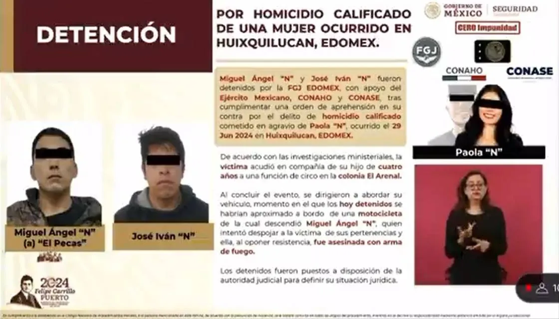 Destacan en Mañanera caso Paola Salcedo y Delfina Gómez reacciona así