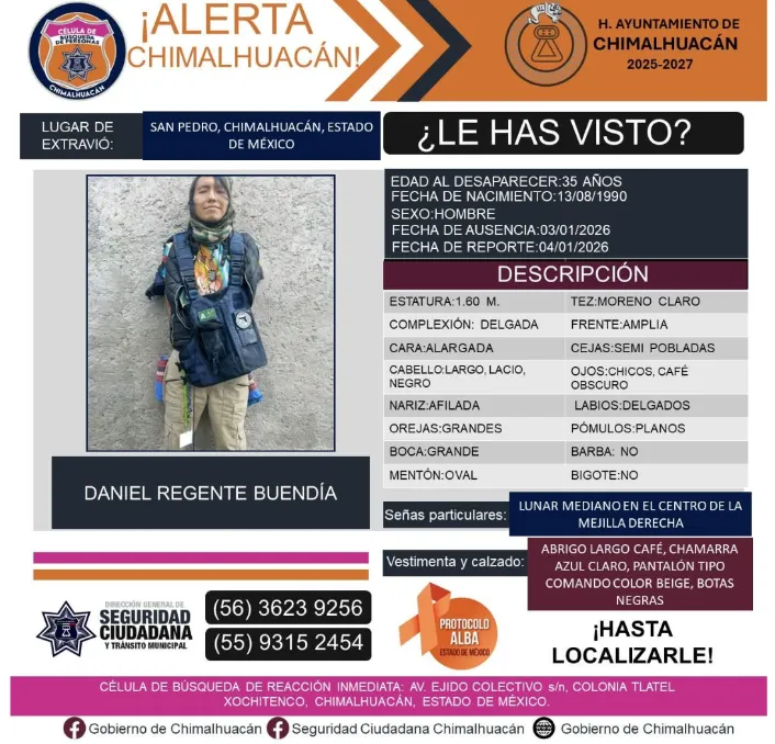 Exigen a FGJEM localizar a joven desaparecido en Chimalhuacán tras casi un mes sin avances