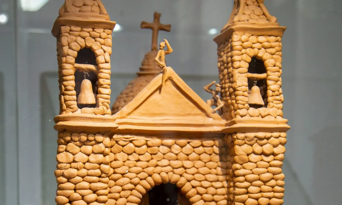 “Capilla de barro natural”, pieza artesanal del mes en el Museo Hacienda La Pila