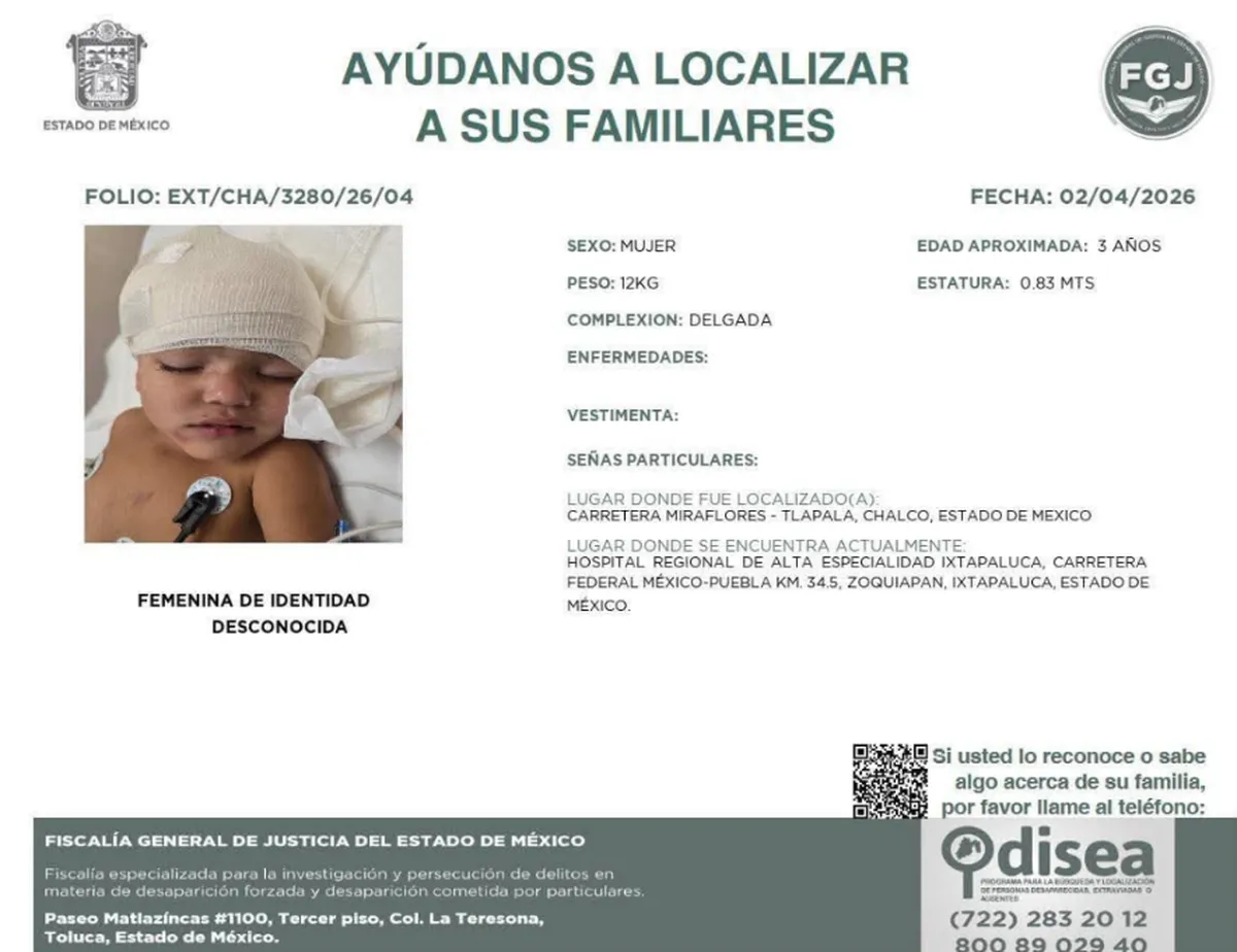 Tragedia en Chalco: FGJEM busca a familiares de familia extranjera accidentada en la Tlapala-Miraflores