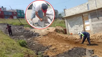 Vecinos de La Paz se protegen contra inundaciones