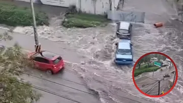 Se desborda canal en la colonia La Presa en Tlalnepantla [VIDEO]