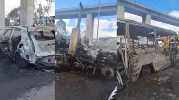 [VIDEO] ¡Calcinados! Así terminaron varios autos tras la explosión de pipa de gas en Iztapalapa