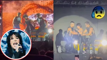 Alejandra Guzmán se accidenta en pleno concierto y lo suspende ¿Qué le pasó?