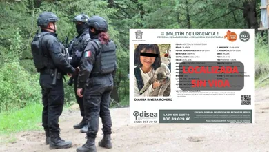 De acuerdo con los primeros reportes, presentaba presuntos signos de violencia y tenía las manos atadas. La Fiscalía mexiquense ya investiga el caso.