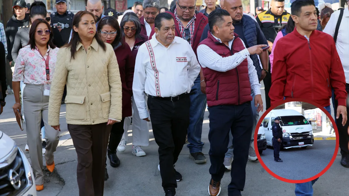 Alcaldesa y secretario de Movilidad realizan recorrido para mejorar circulación en Chimalhuacán