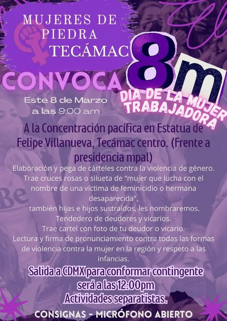 Estas serán las actividades por el 8M en el Valle de México