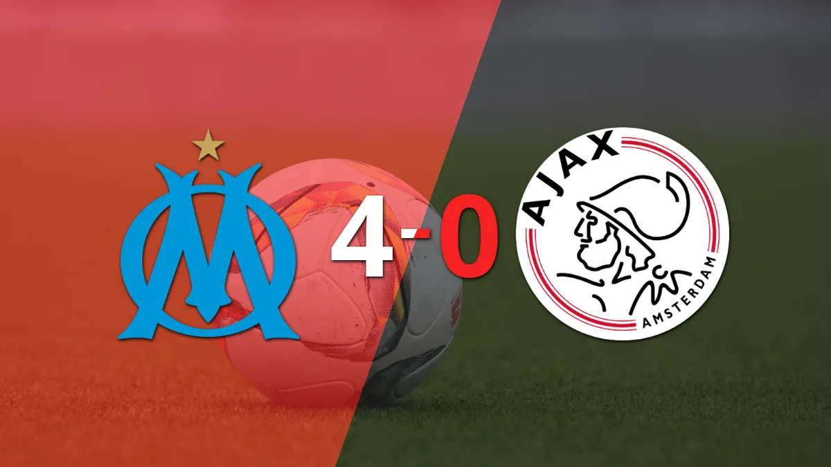 Goleada 4-0 de Olympique de Marsella a Ajax con doblete de Igor Paixão incluído