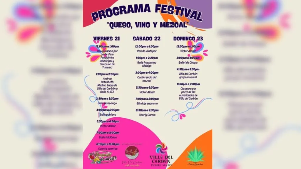 Villa del Carbón prepara Festival del Queso, Vino y Mezcal