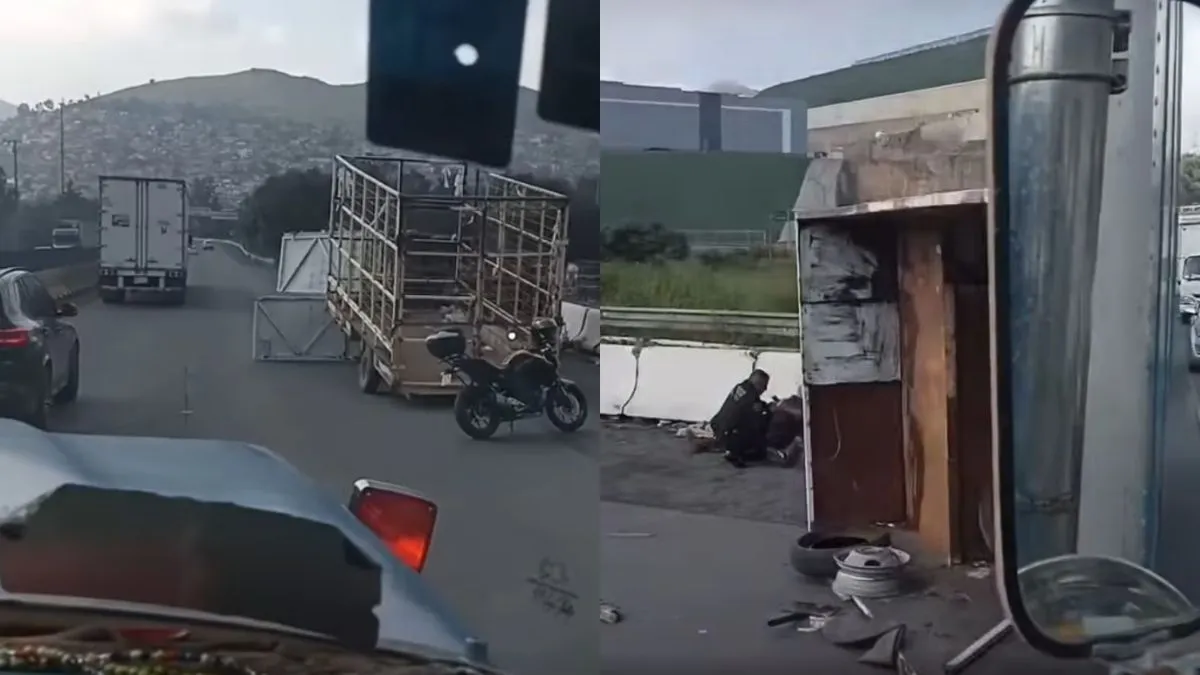 Tráiler vuelca en la Chamapa-Lechería, Cuautitlán Izcalli
