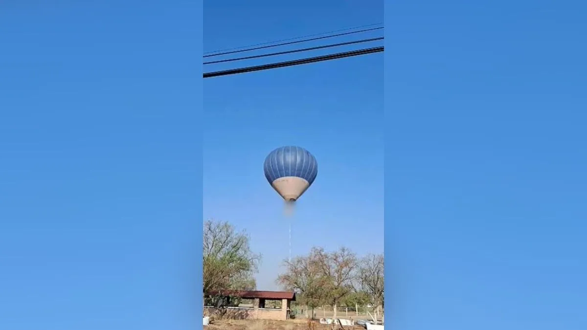 Globo aerostático de Teotihuacán: Atienden en Tulancingo a piloto