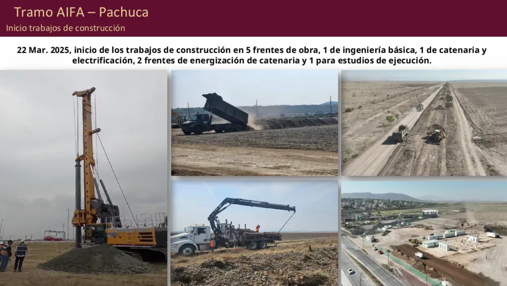 Sheinbaum presenta avance de proyectos ferroviarios prioritarios como el AIFA-Pachuca