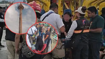 Rescatan a 12 personas atrapadas en juego mecánico durante la Feria de Chalco [VIDEO]