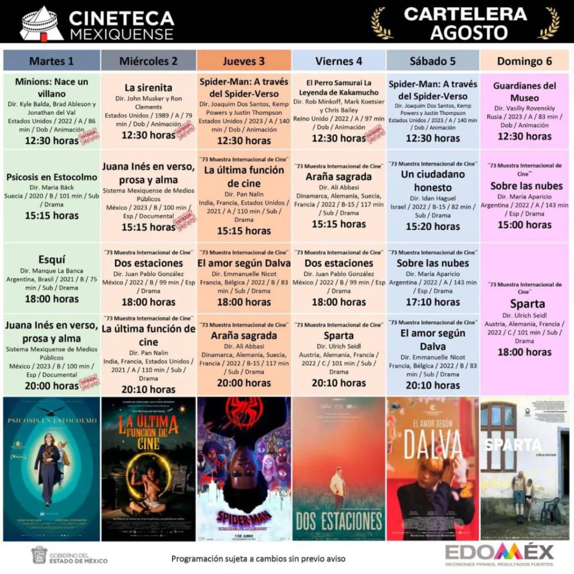 Cineteca Mexiquense ofrece muestra Internacional de Cine