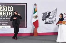 Sheinbaum presentó la segunda edición de México Canta, acompañada por El Bogueto y jóvenes participantes de Estados Unidos.