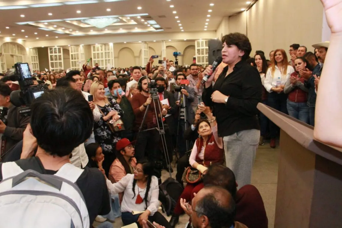 Delfina Gómez se reunió con estructuras del Valle de Toluca