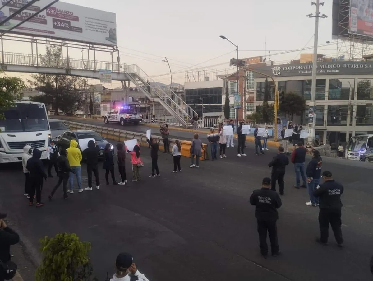 Se registra BLOQUEO en Nicolás Romero por inseguridad