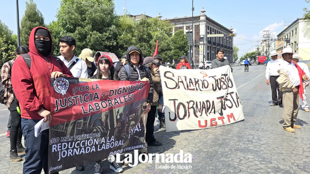 Trabajadores piden se aplique la reducción de 40 horas en jornadas laborales del Edomex