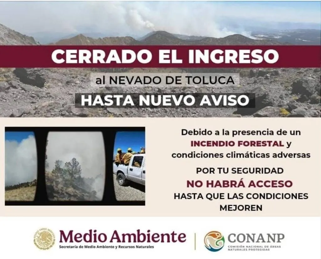 Incendio forestal en el Nevado de Toluca deja tres lesionados 