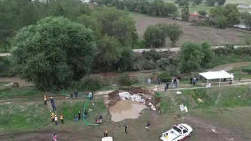 Construirán gaviones en el río Papalotla para prevenir nuevos desbordamientos