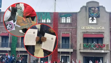 Estudiantes marchan en Ixtapaluca; denuncian abandono de escuelas